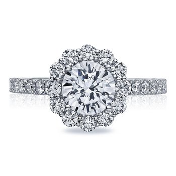 Round Bloom Engagement Ring 37-2RD