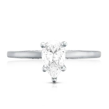 Pear Solitaire Engagement Ring 268815PS