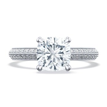 Cushion Solitaire Engagement Ring 2686CU