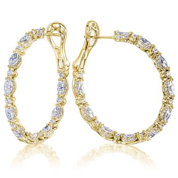 Diamond Hoop Earrings FE813Y