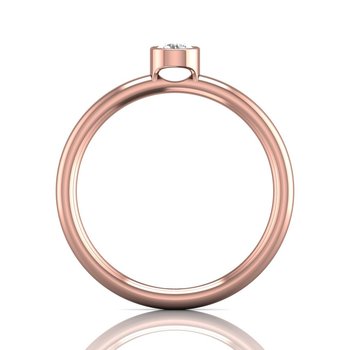 The Forevermark Tributeâ„˘ Collection Classic Bezel Stackable Ring FMT3010