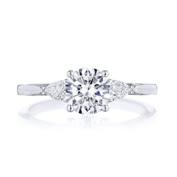 Round 3-Stone Engagement Ring 2668RD