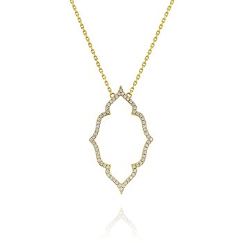 14kt Yellow Gold 0.58cttw Diamond Necklace 845-22-315