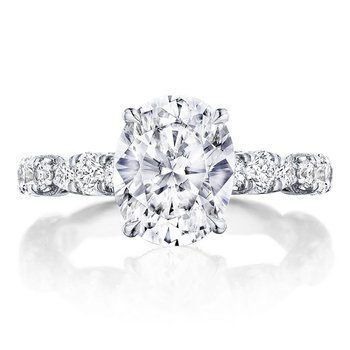 Oval Solitaire Engagement Ring HT2654OV