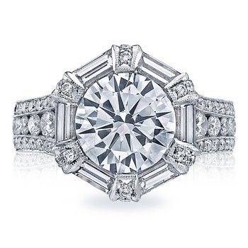 Round Bloom Engagement Ring HT2603RD