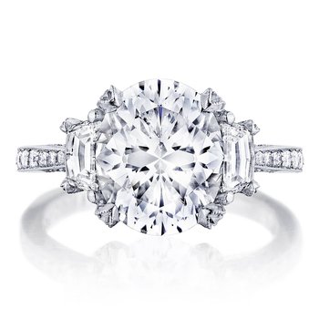 Oval 3-Stone Engagement Ring HT2656OV