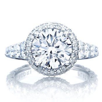 Round Bloom Engagement Ring HT2624RD
