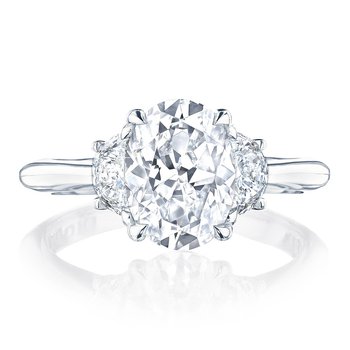 Oval 3-Stone Engagement Ring HT2688OV