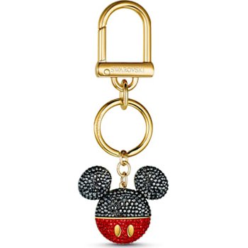 Mickey Bag Charm, Black, Gold-tone plated 5560954