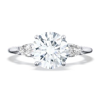 Round 3-Stone Engagement Ring 2685RD