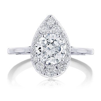 Round, Pear Bloom Engagement Ring HT2575RDPS