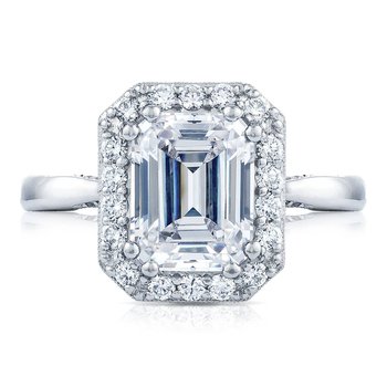 Emerald Bloom Engagement Ring HT2651EC