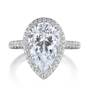 Pear Bloom Engagement Ring 269122PS