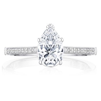 Pear Solitaire Engagement Ring P102PS