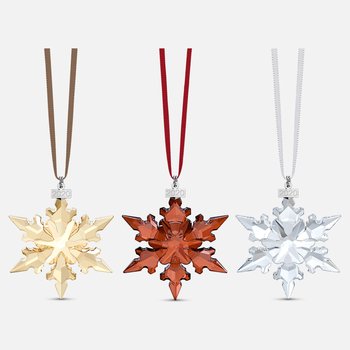 Online Annual Edition Ornament Set 2020, Crystal, Red, Gold Tone 5592049