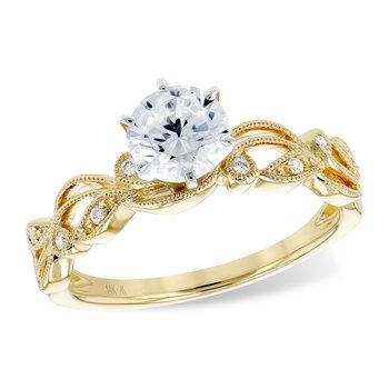 14KT Gold Semi-Mount Engagement Ring F245-43210