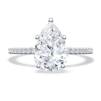 Pear Solitaire Engagement Ring 268315PS