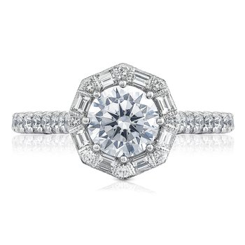 Round Bloom Engagement Ring HT2556RD