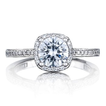 Round Bloom Engagement Ring 49CUP