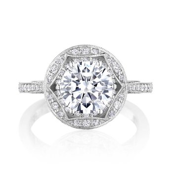 Round Bloom Engagement Ring HT2564RD