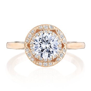 Round Bloom Engagement Ring HT2563RD