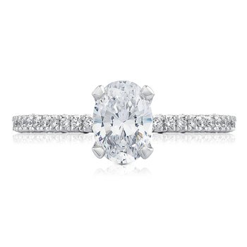 Oval Solitaire Engagement Ring HT254515OV