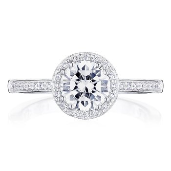 Round Bloom Engagement Ring P103RD