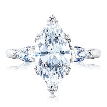 Marquise 3-Stone Engagement Ring HT2628MQ