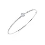 De Beers Forevermark The Forevermark Tributeâ„˘ Collection Solitaire Beaded Bangle FMT5020-25