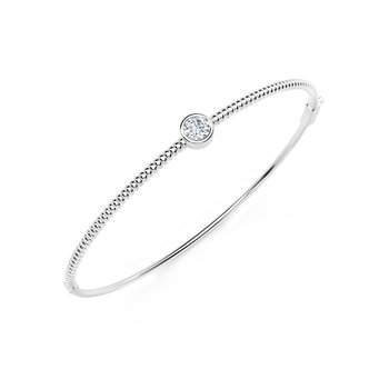 The Forevermark Tributeâ„˘ Collection Solitaire Beaded Bangle FMT5020-25