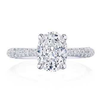 Oval Solitaire Engagement Ring HT2672OV