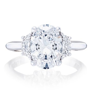 Oval 3-Stone Engagement Ring HT2690OV