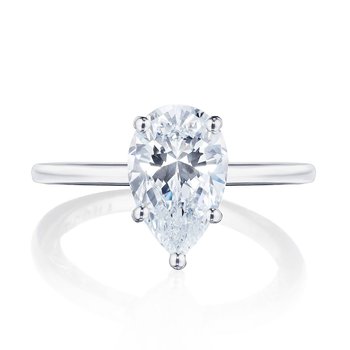 Pear Solitaire Engagement Ring 268917PS