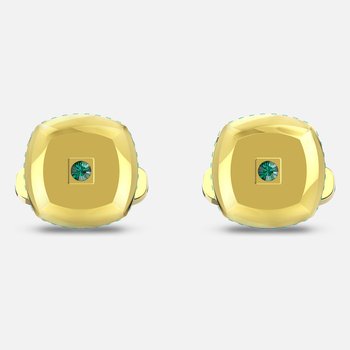 Theo Earth Element Cufflinks, Green, Gold-tone plated 5569062