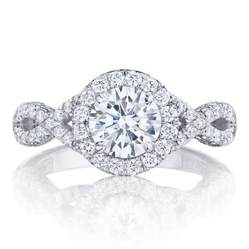 Round Bloom Engagement Ring HT2549RD