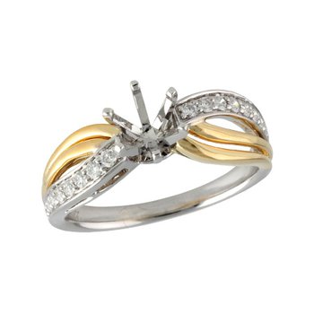 14KT Gold Semi-Mount Engagement Ring K242-65928
