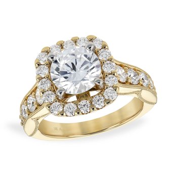14KT Gold Semi-Mount Engagement Ring H245-37728