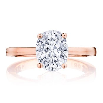 Oval Solitaire Engagement Ring P1002OV