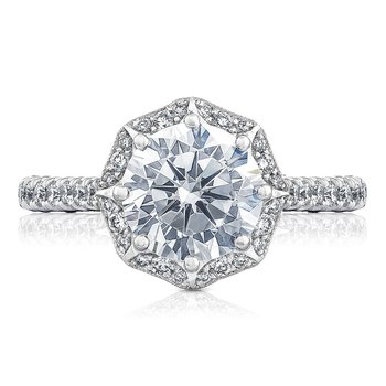 Round Bloom Engagement Ring HT2555RD