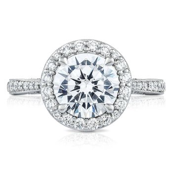 Round Bloom Engagement Ring HT2652RD
