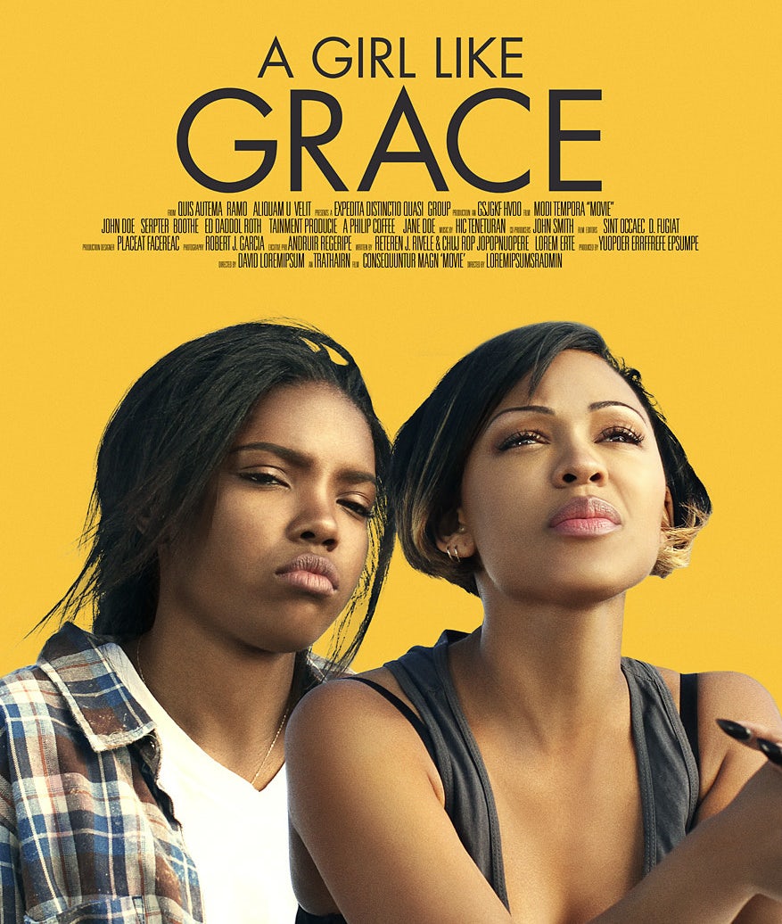 a girl like grace poster design