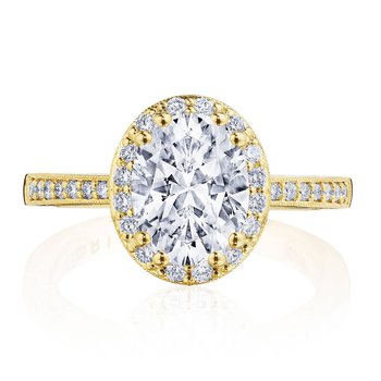 Oval Bloom Engagement Ring P1032OV