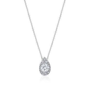 17" Pear Bloom Diamond Necklace FP811NRDPS