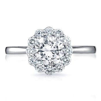 Round Bloom Engagement Ring 55-2RD