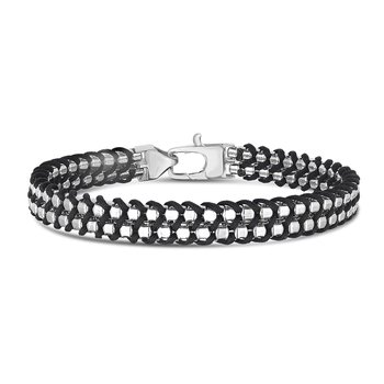 Sterling Silver Woven Bracelet 423-86-2