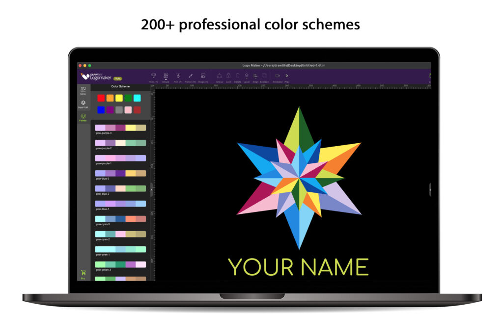 Drawtify Logo Maker & Animation color