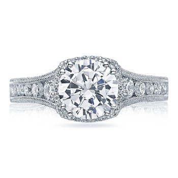Round with Cushion Bloom Engagement Ring HT2515RD
