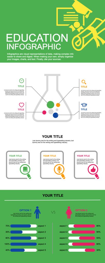 education infographic template for teacher