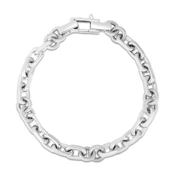 Sterling Silver Marco Cable Chain Bracelet 423-86-14