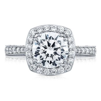 Round with Cushion Bloom Engagement Ring HT2650CU